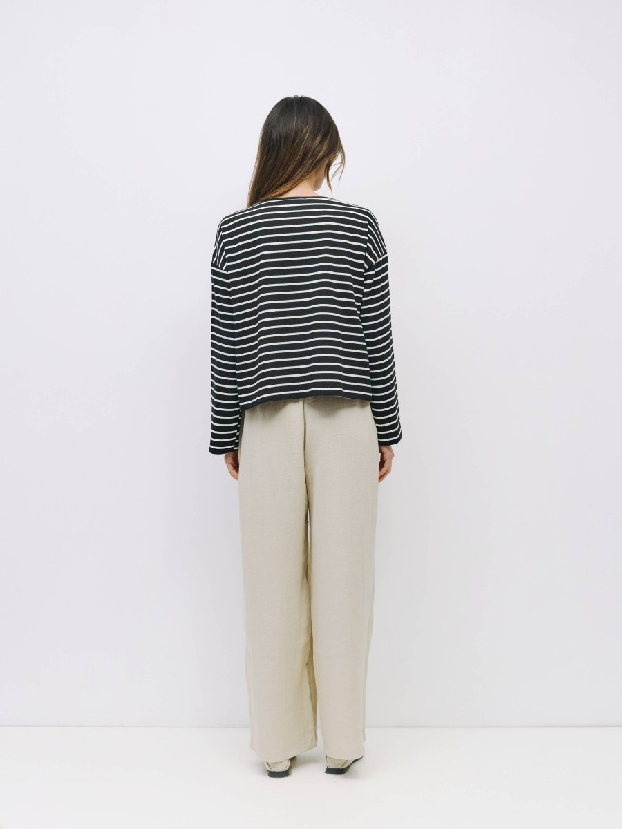 Haut Moore All Row Noir et Blanc - Ex - voto