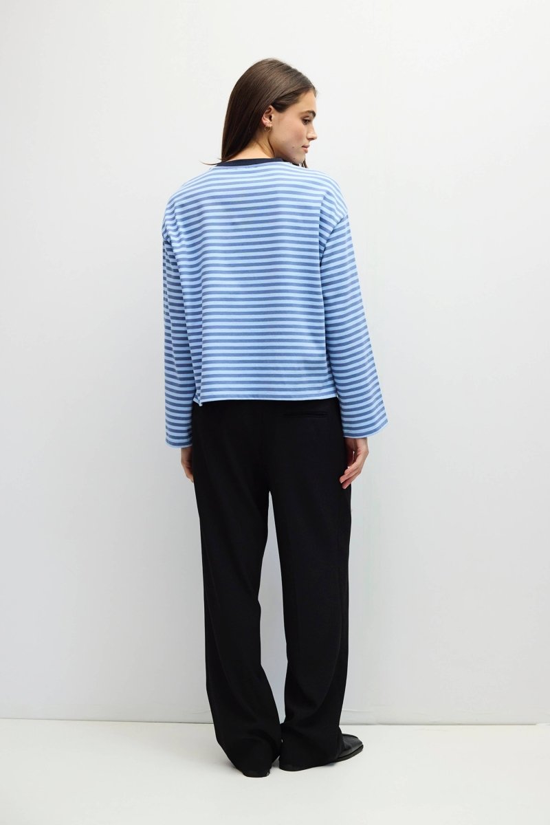 Haut Rayé Jessie Bleu All Row - Ex-voto