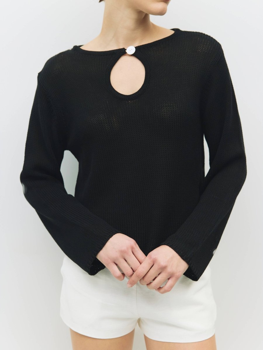 Haut Tricot Tala All Row Noir - Ex - voto