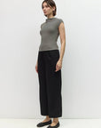Haut Trinity Rayures Diagonales Noires et Blanches All Row - Ex-voto