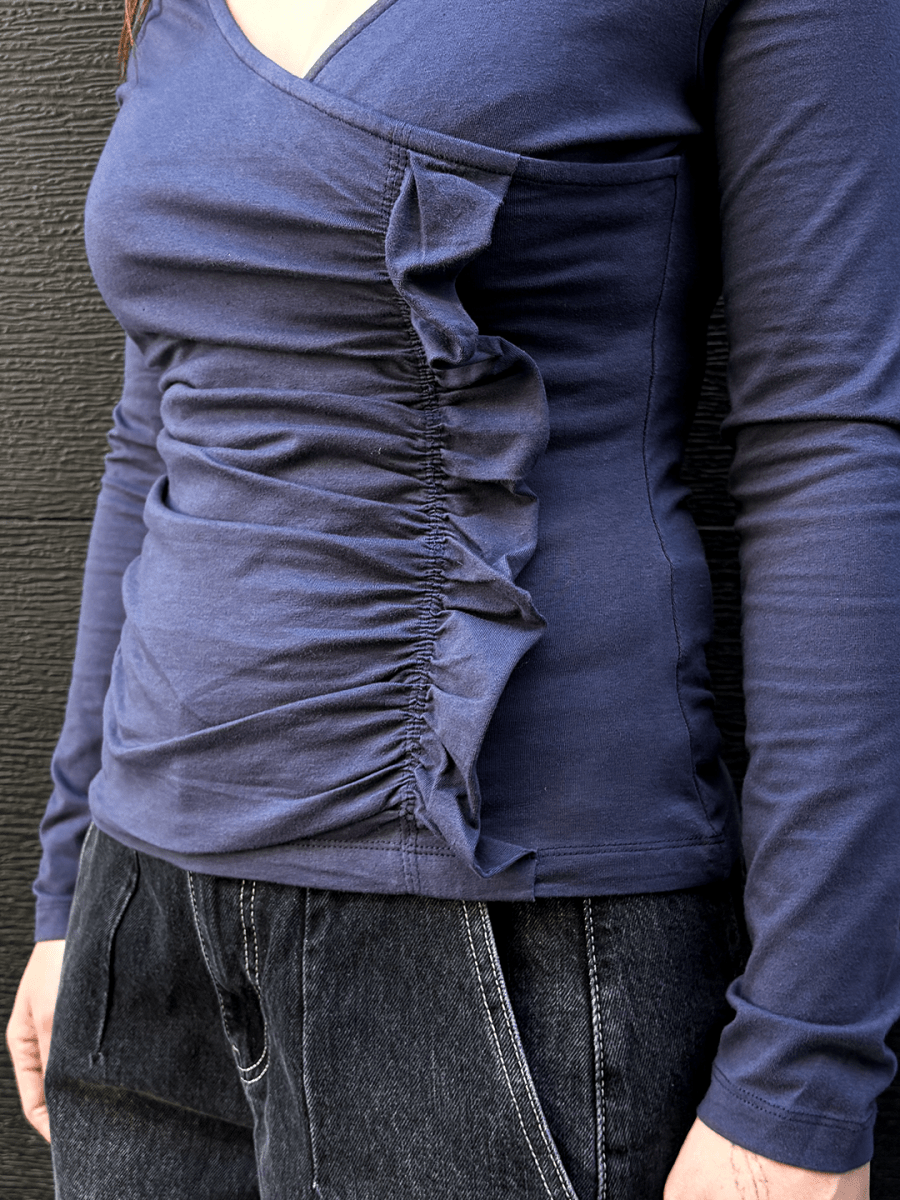 Haut Trixie Bleu Gris Damson Madder - Ex-voto