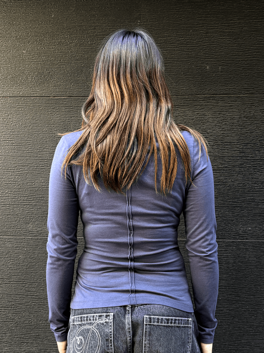 Haut Trixie Bleu Gris Damson Madder - Ex-voto