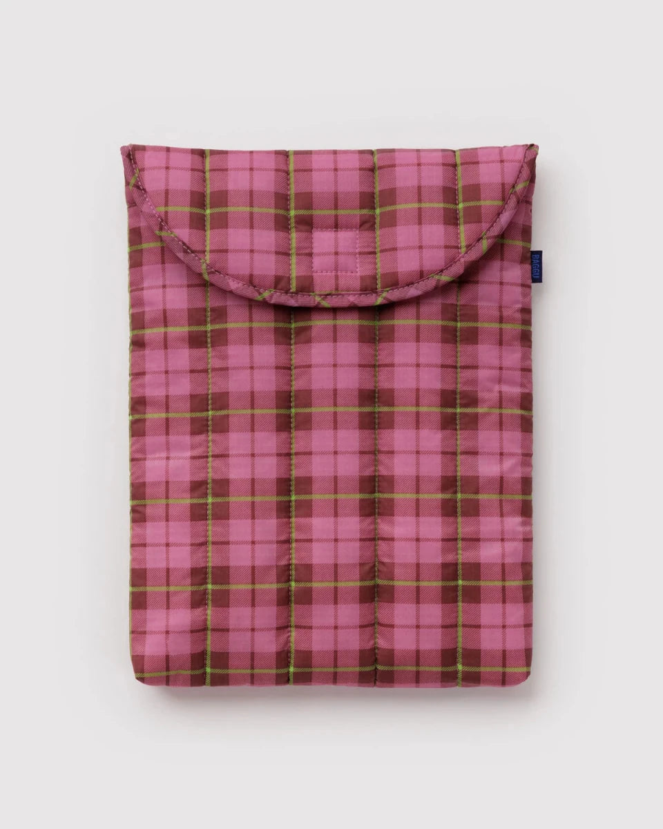 Housse pour ordinateur 13/14po Baggu Azalea Pink Tartan - Ex-voto