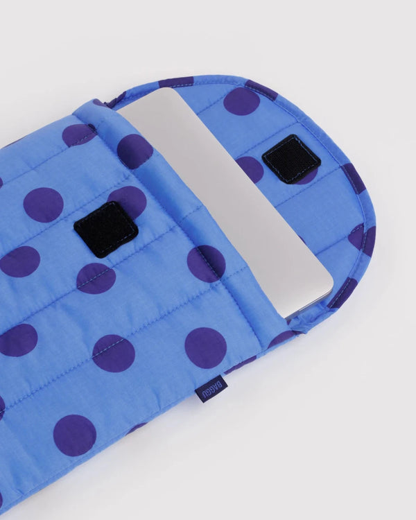 Housse pour ordinateur 13/14po Baggu Blue Polka Dot - Ex-voto