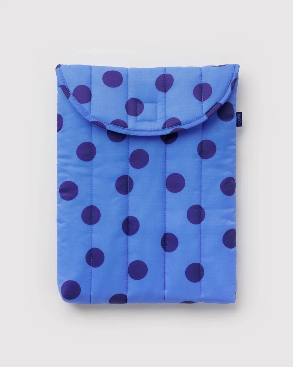 Housse pour ordinateur 13/14po Baggu Blue Polka Dot - Ex-voto