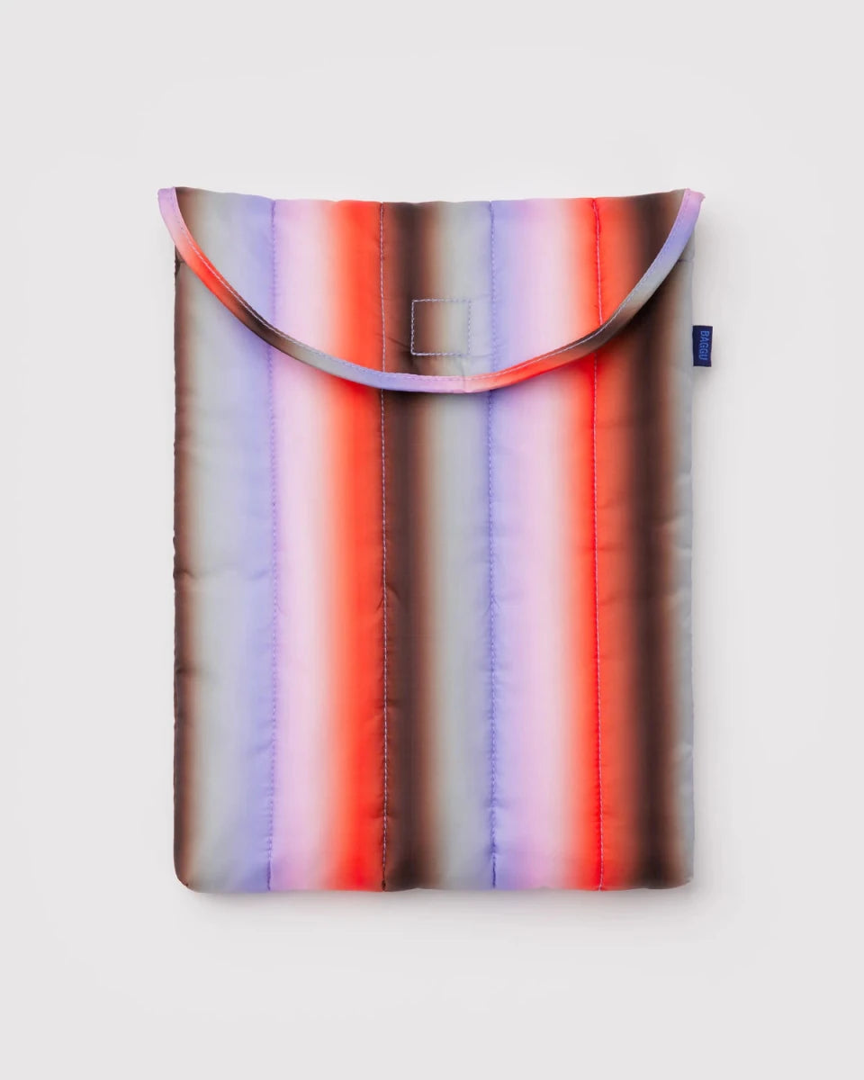 Housse pour ordinateur 13/14po Baggu Gradient Stripe Poppy &amp; Lilac - Ex - voto