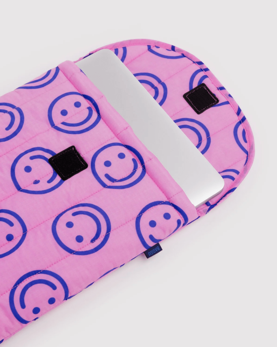 Housse pour ordinateur 16po Baggu Pop Pink Happy - Ex-voto