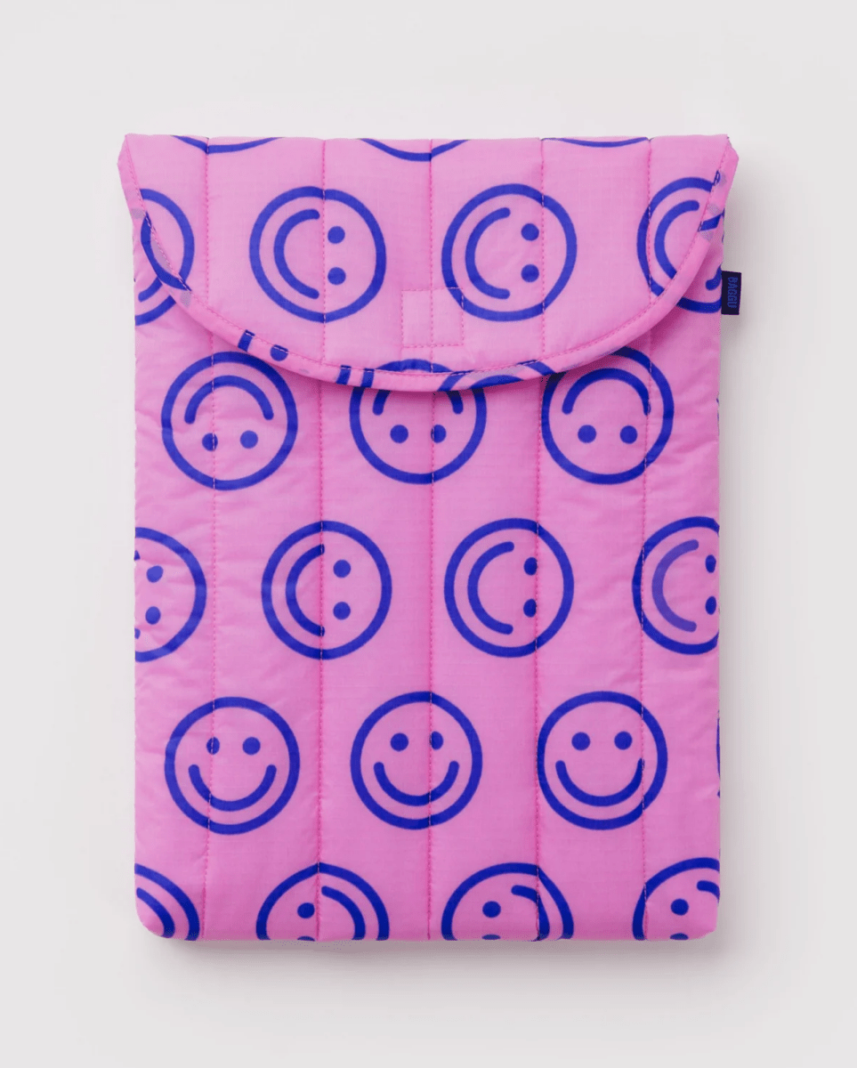 Housse pour ordinateur 16po Baggu Pop Pink Happy - Ex-voto