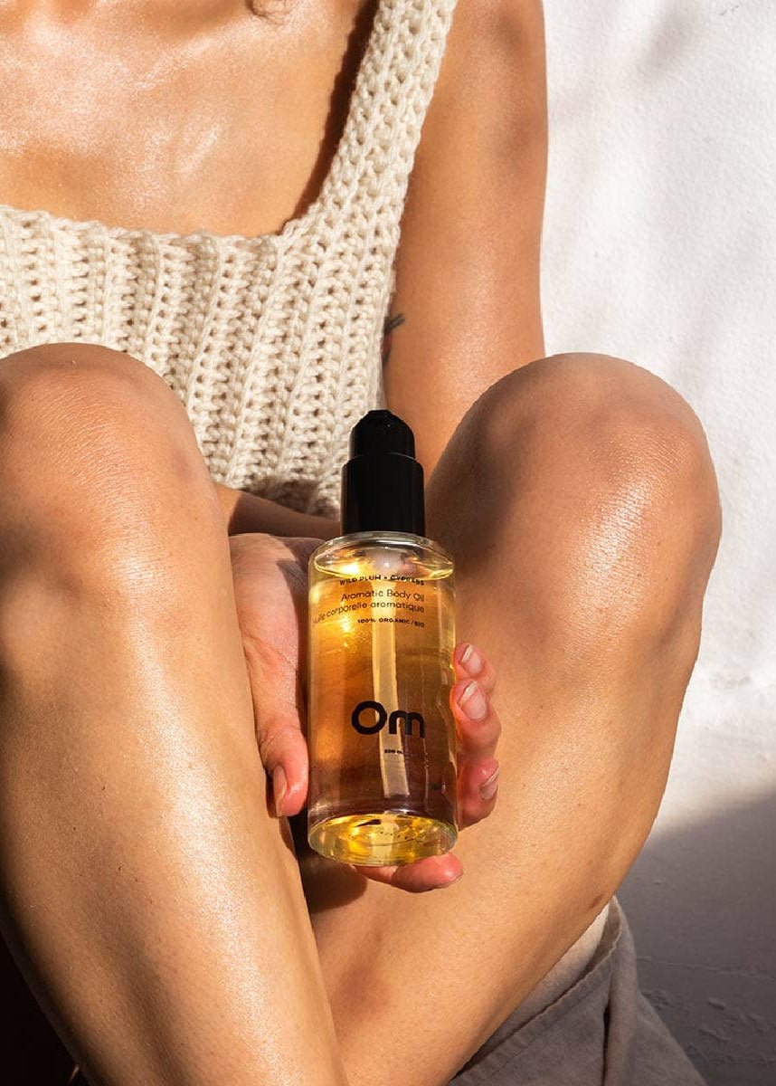 Huile Corporelle aromatique Prune Sauvage et Cyprès 100 ml Om Organics - Ex - voto