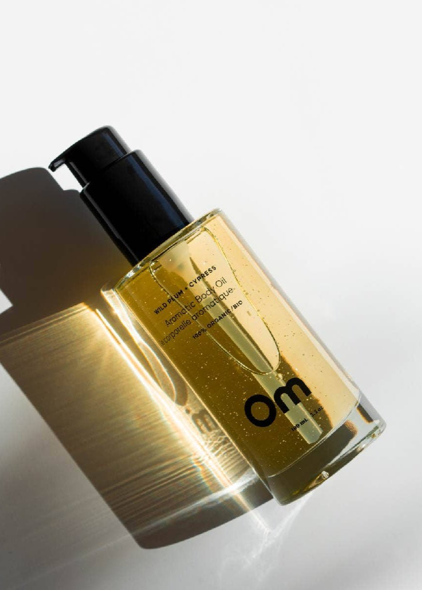 Huile Corporelle aromatique Prune Sauvage et Cyprès 100 ml Om Organics - Ex - voto
