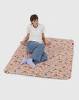 Baggu Puffy Apricots & Ribbons Picnic Blanket