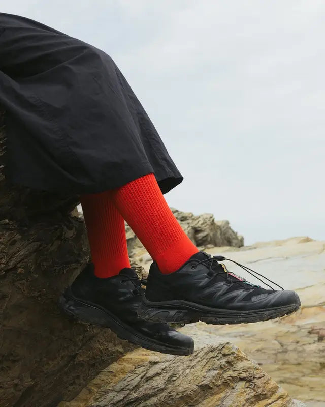 Baggu Candy Apple Ribbed Socks