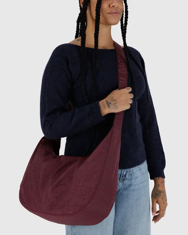 Sac Croissant Large Baggu Mahogany