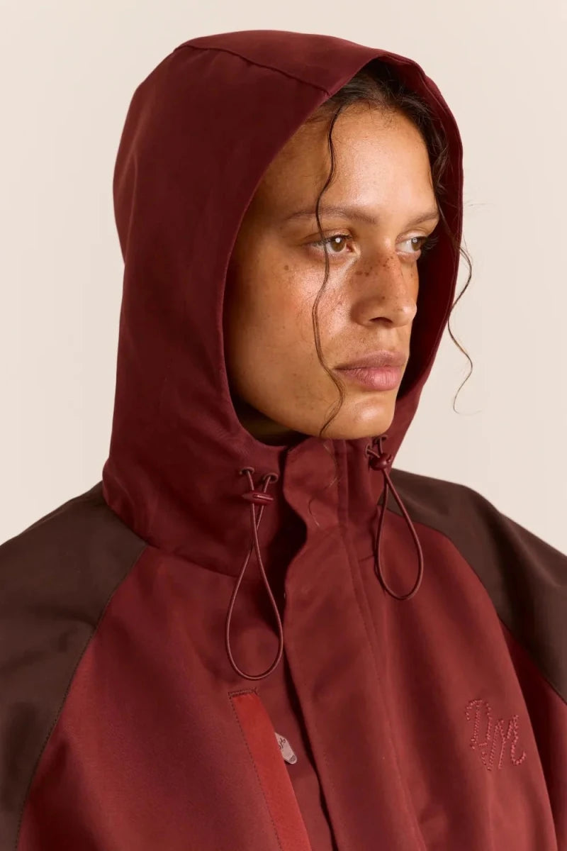 Imperméable Liu Bourgogne Damson Madder - Ex-voto