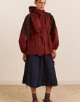 Imperméable Liu Bourgogne Damson Madder - Ex-voto