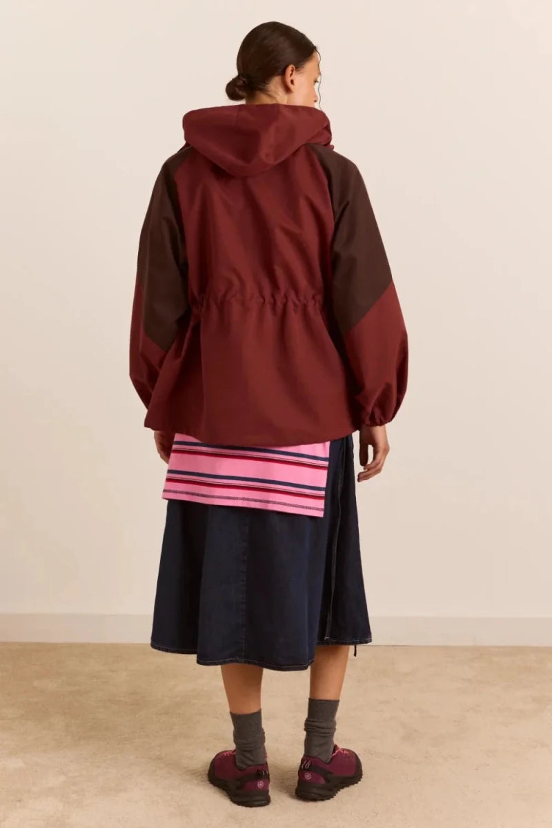 Imperméable Liu Bourgogne Damson Madder - Ex-voto