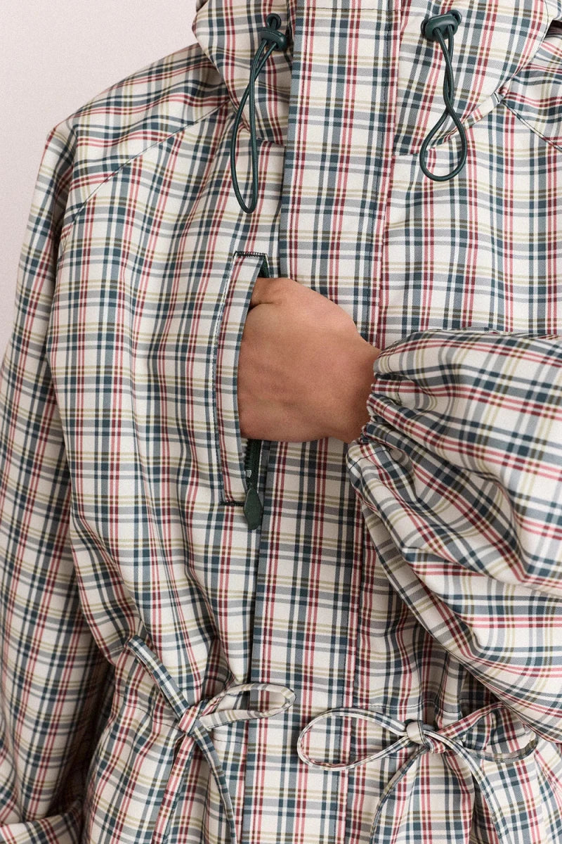 Imperméable Liu Damson Madder Carreaux Elderberry - Ex-voto