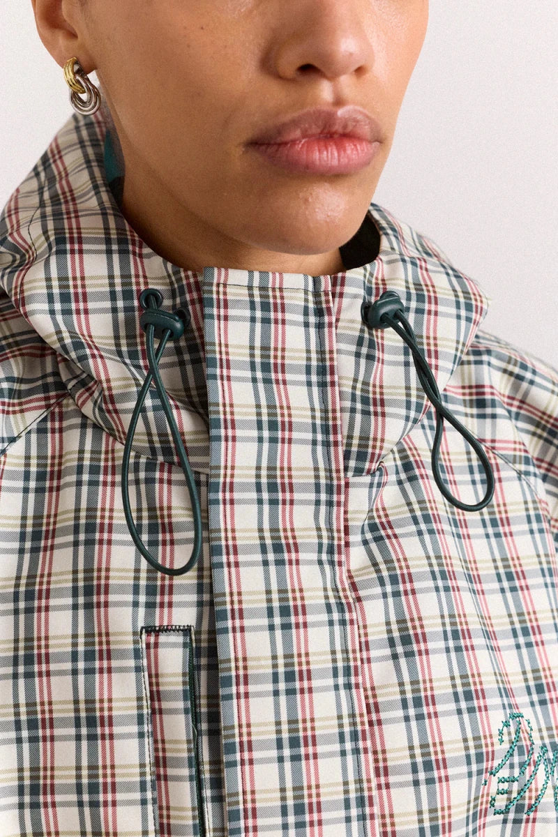 Imperméable Liu Damson Madder Carreaux Elderberry - Ex-voto