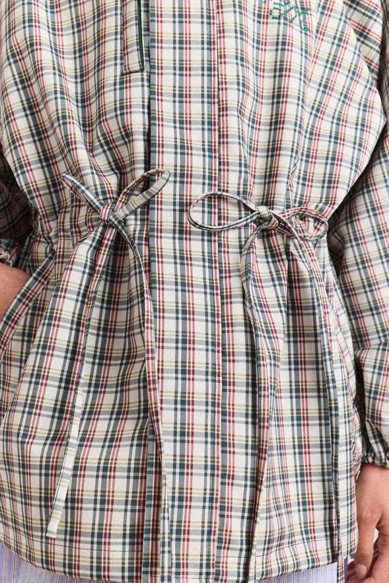 Imperméable Liu Damson Madder Carreaux Elderberry - Ex-voto