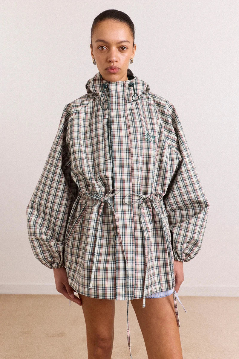Imperméable Liu Damson Madder Carreaux Elderberry - Ex-voto