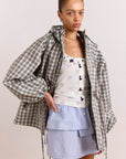 Imperméable Liu Damson Madder Carreaux Elderberry - Ex-voto