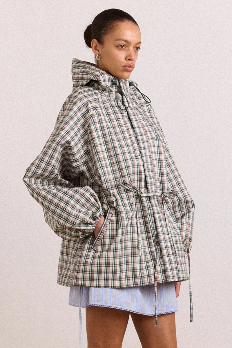 Imperméable Liu Damson Madder Carreaux Elderberry - Ex-voto