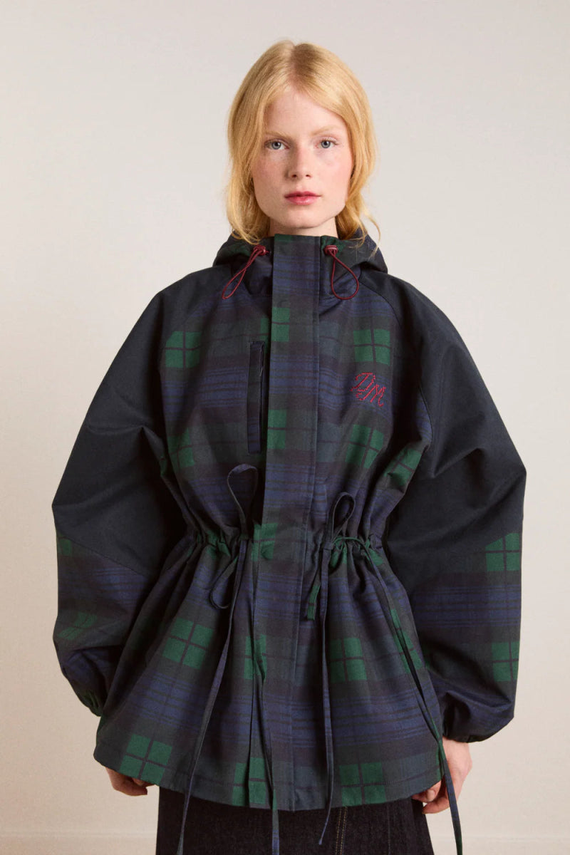 Imperméable Liu Damson Madder Carreaux Marine - Ex - voto