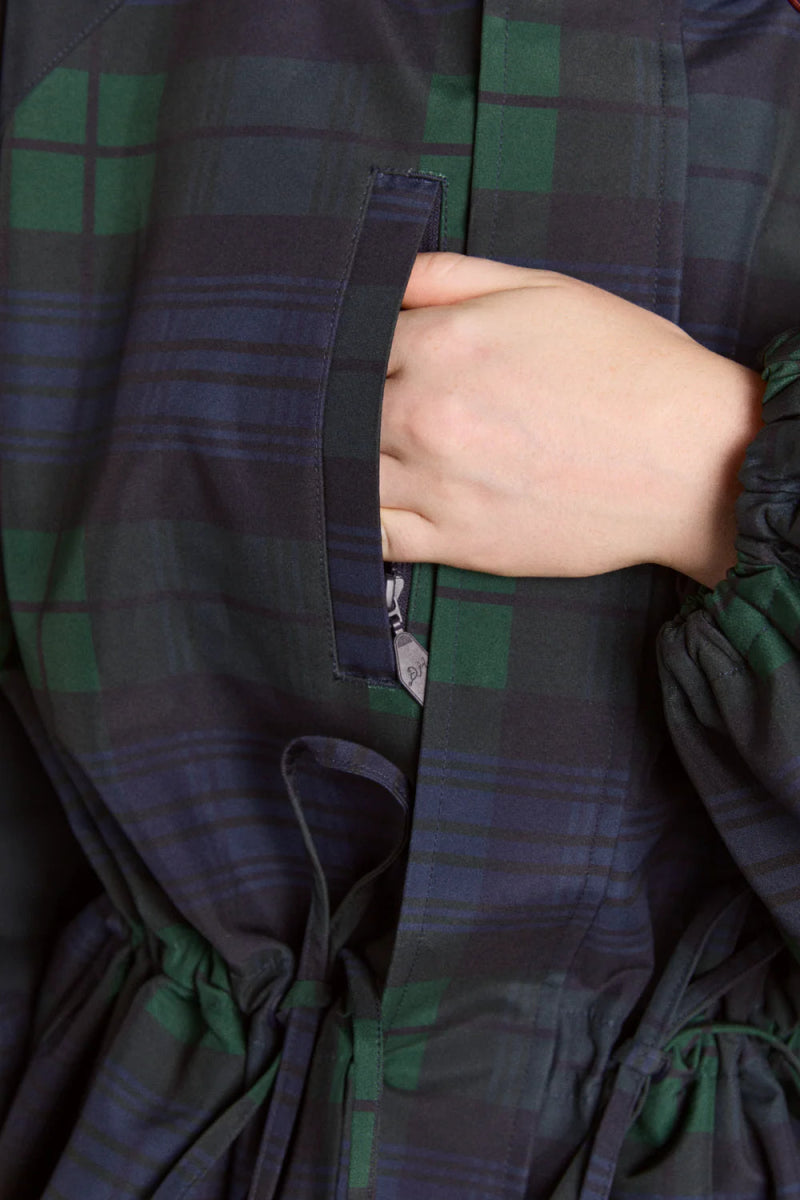 Imperméable Liu Damson Madder Carreaux Marine - Ex - voto