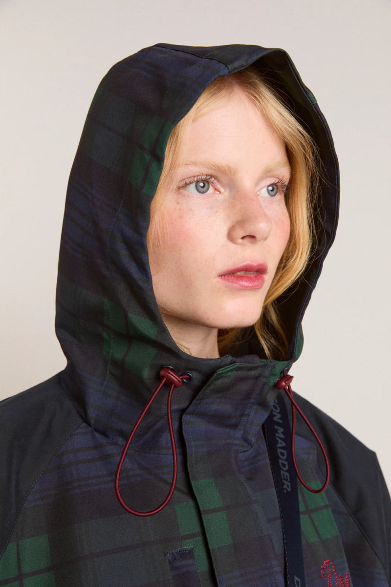 Imperméable Liu Damson Madder Carreaux Marine - Ex - voto