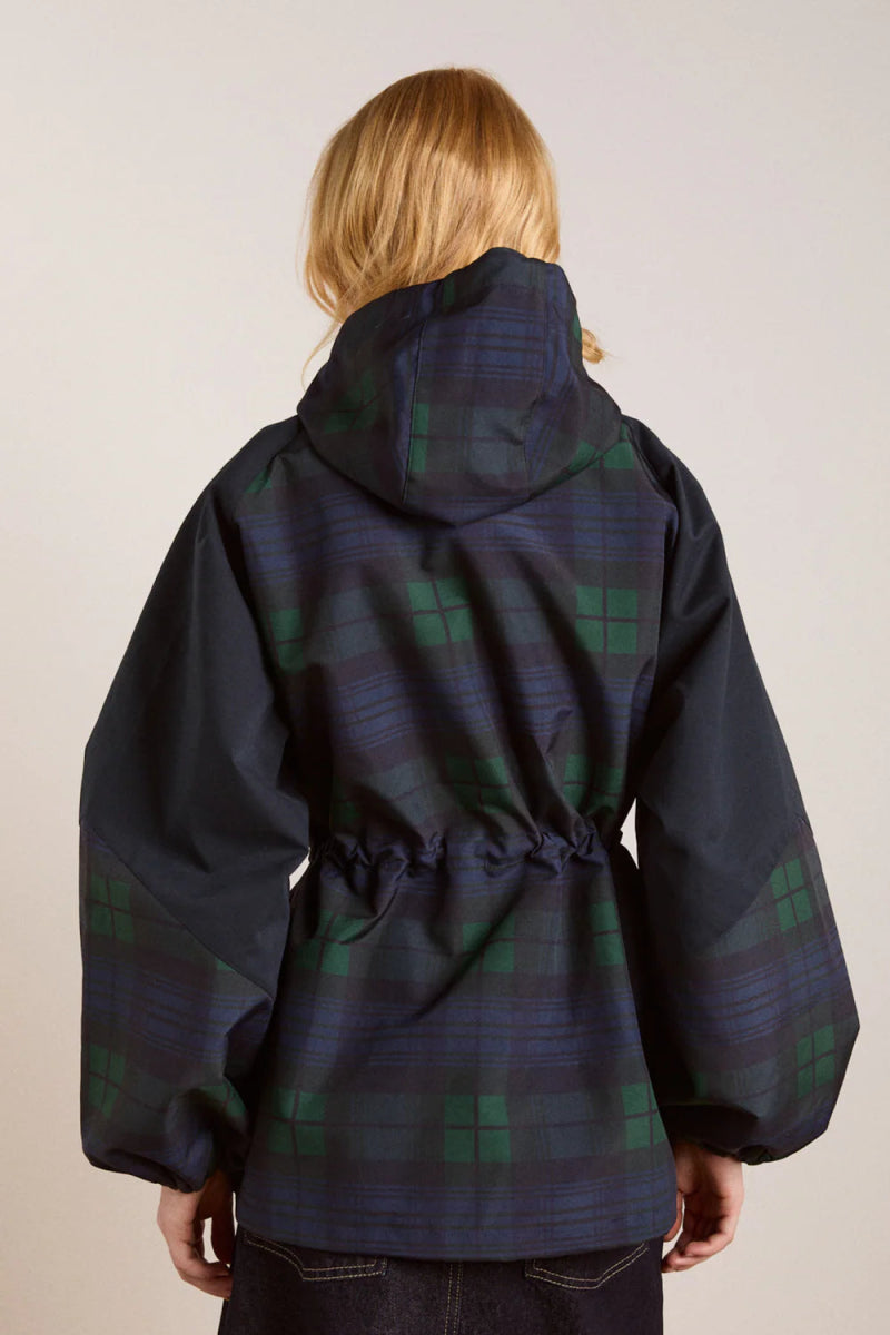Imperméable Liu Damson Madder Carreaux Marine - Ex - voto