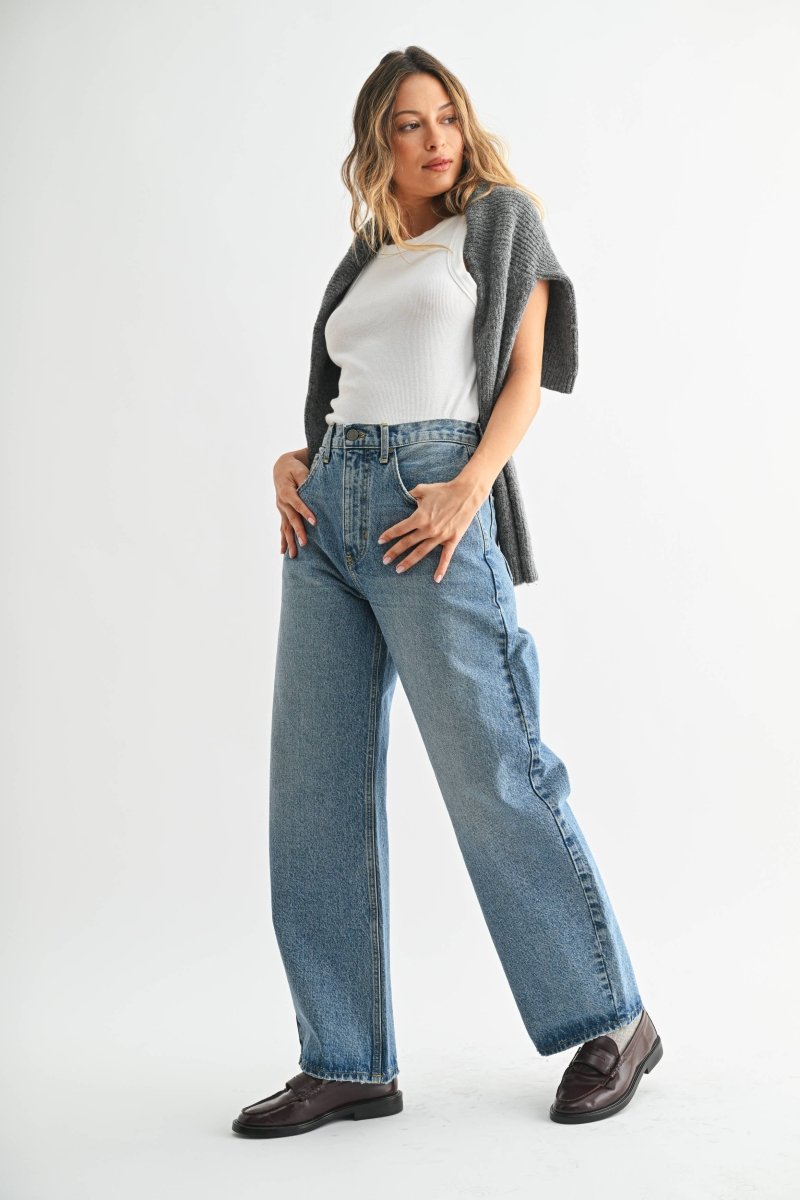 Jeans Barrel Bleu Moyen JBD - Ex-voto
