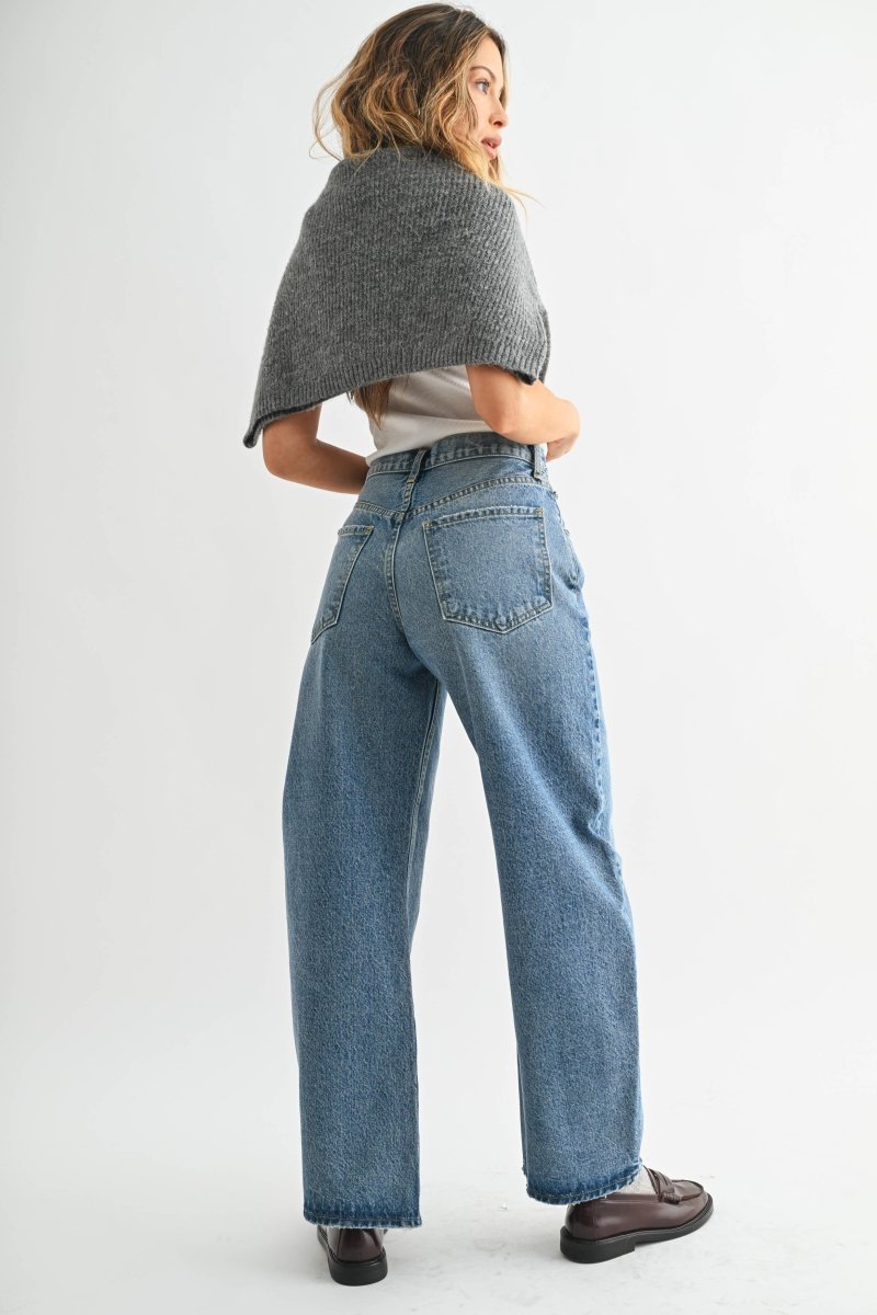 Jeans Barrel Bleu Moyen JBD - Ex-voto