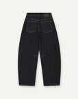 Jeans Barrel Jacqueline Kuwalla Bleu Foncé - Ex-voto