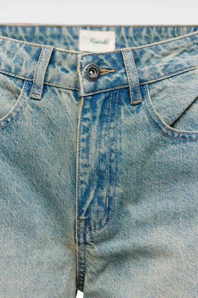 Jeans Barrel Jacqueline Kuwalla Bleu Vintage - Ex - voto
