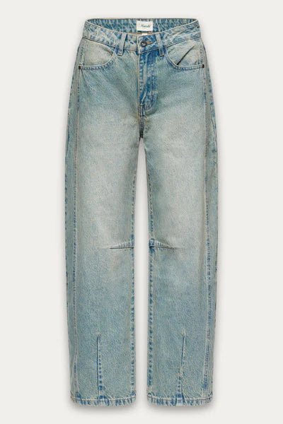 Jeans Barrel Jacqueline Kuwalla Bleu Vintage - Ex - voto