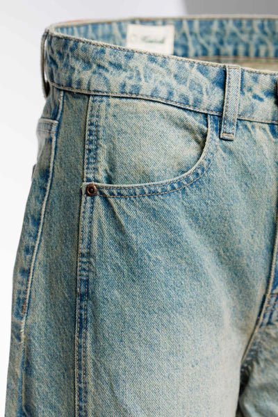 Jeans Barrel Jacqueline Kuwalla Bleu Vintage - Ex - voto