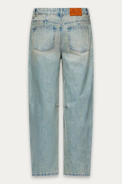 Jeans Barrel Jacqueline Kuwalla Bleu Vintage - Ex - voto