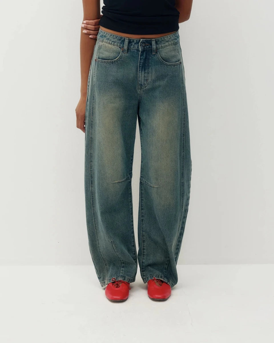 Jeans Barrel Jacqueline Kuwalla Mineral Stone - Ex-voto