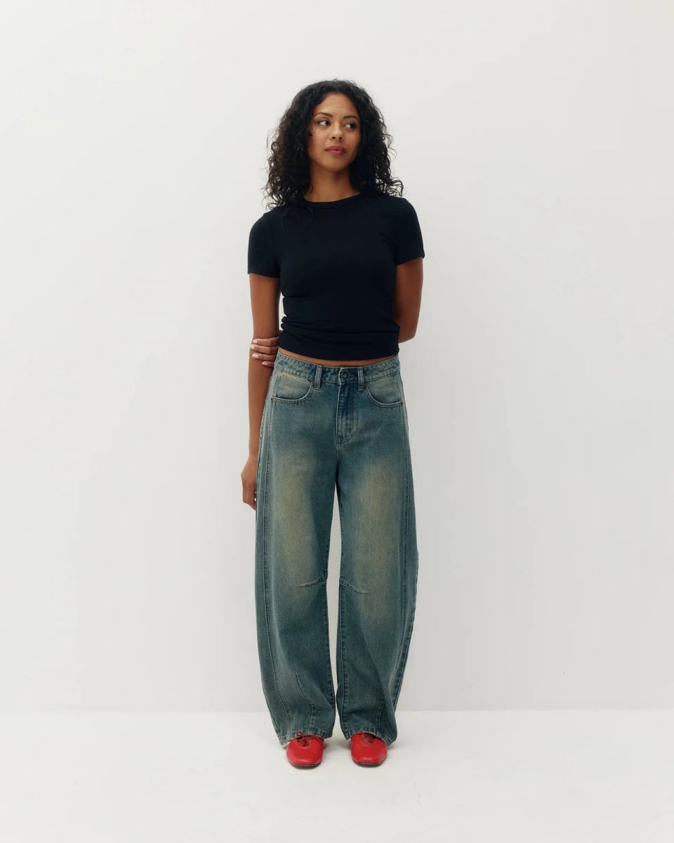 Jeans Barrel Jacqueline Kuwalla Mineral Stone - Ex-voto