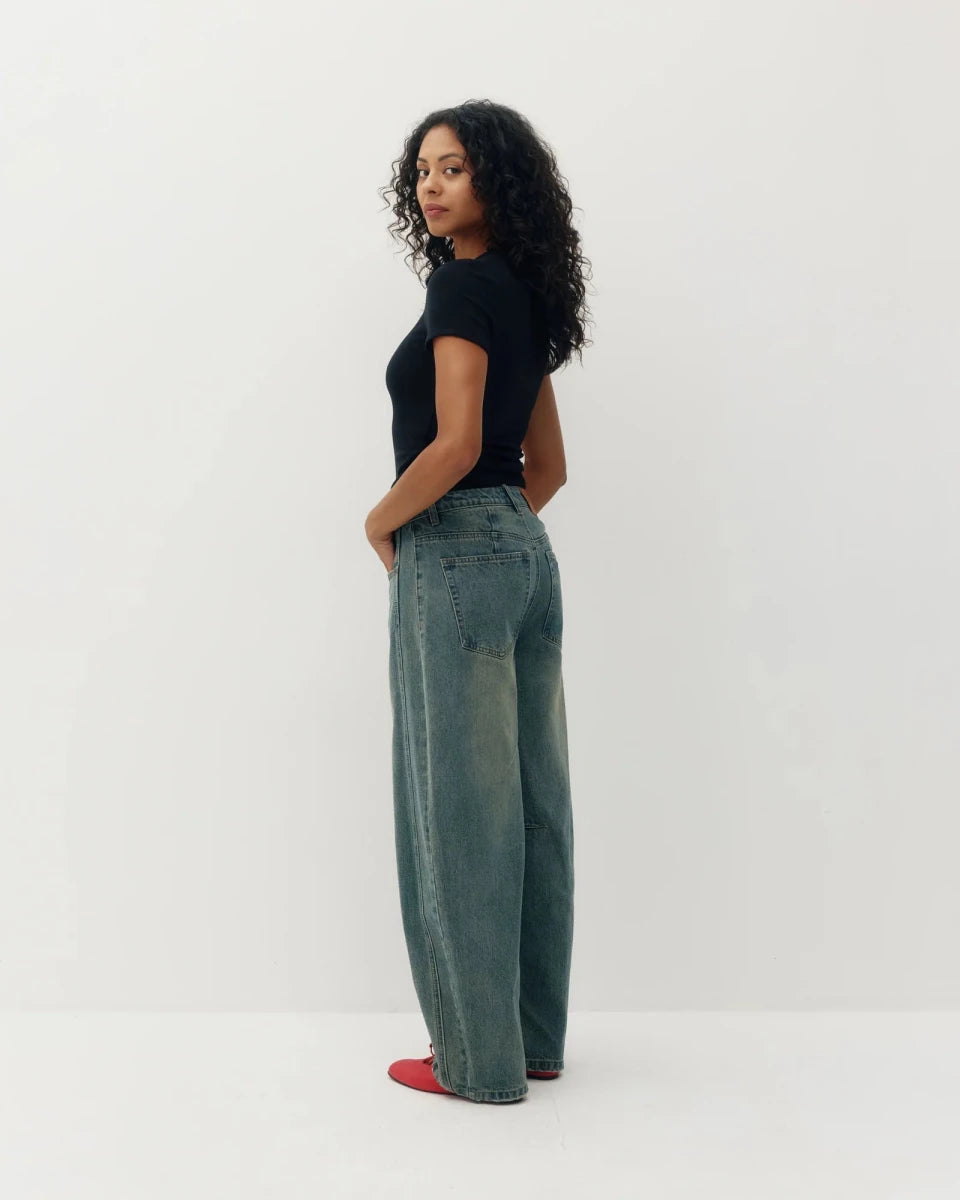 Jeans Barrel Jacqueline Kuwalla Mineral Stone - Ex-voto
