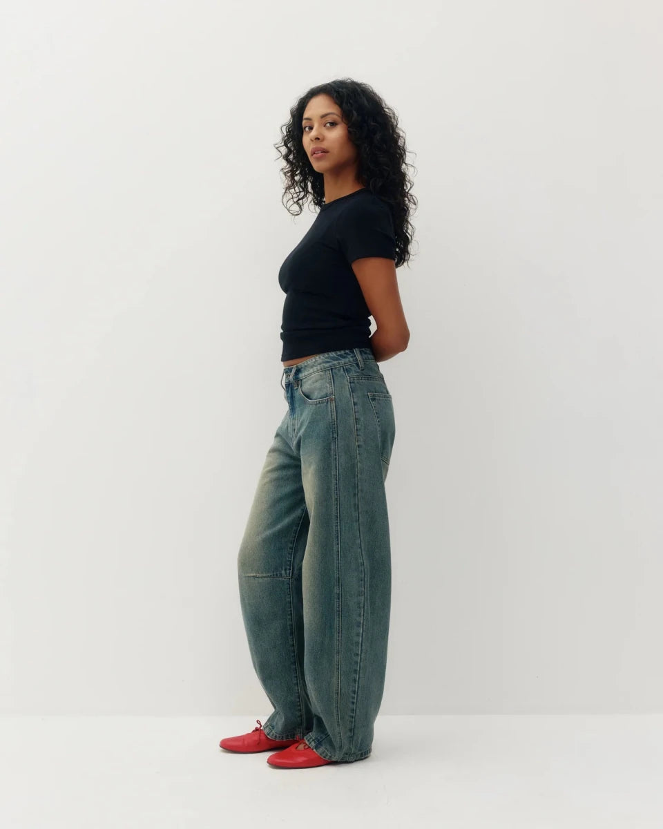 Jeans Barrel Jacqueline Kuwalla Mineral Stone - Ex-voto