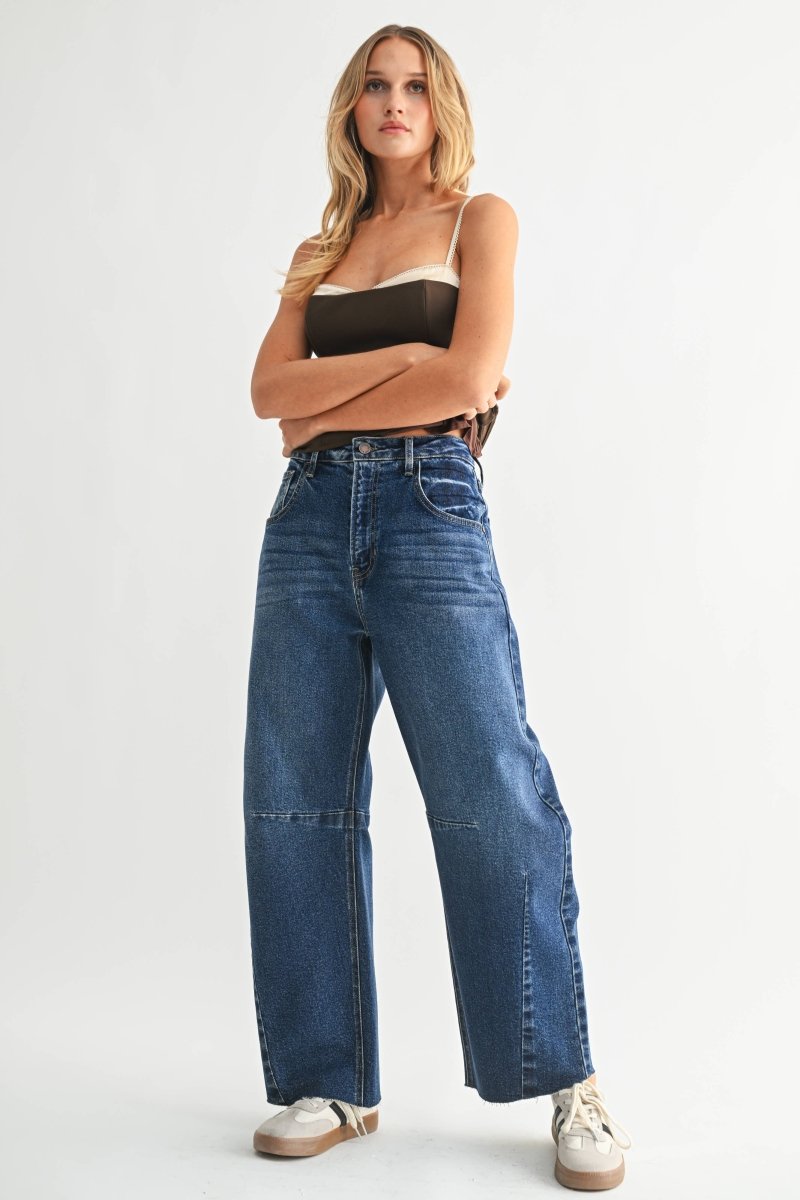 Jeans Barrel JBD Bleu Délavé - Ex - voto