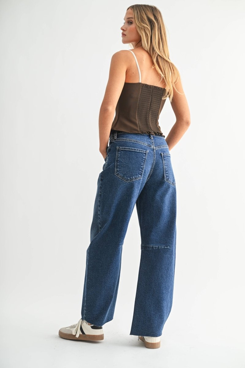 Jeans Barrel JBD Bleu Délavé - Ex - voto