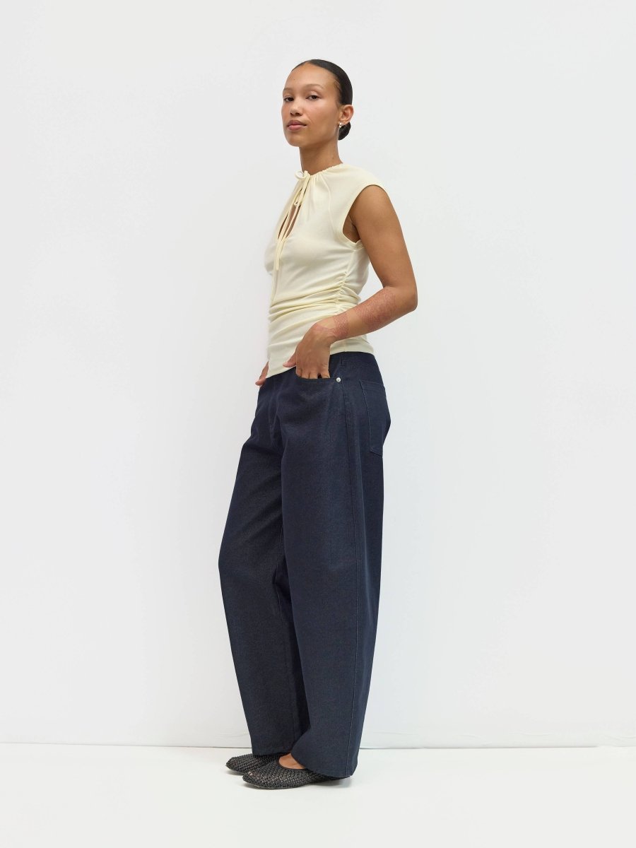 Jeans Barrel Lisa Bleu Mod Ref - Ex - voto