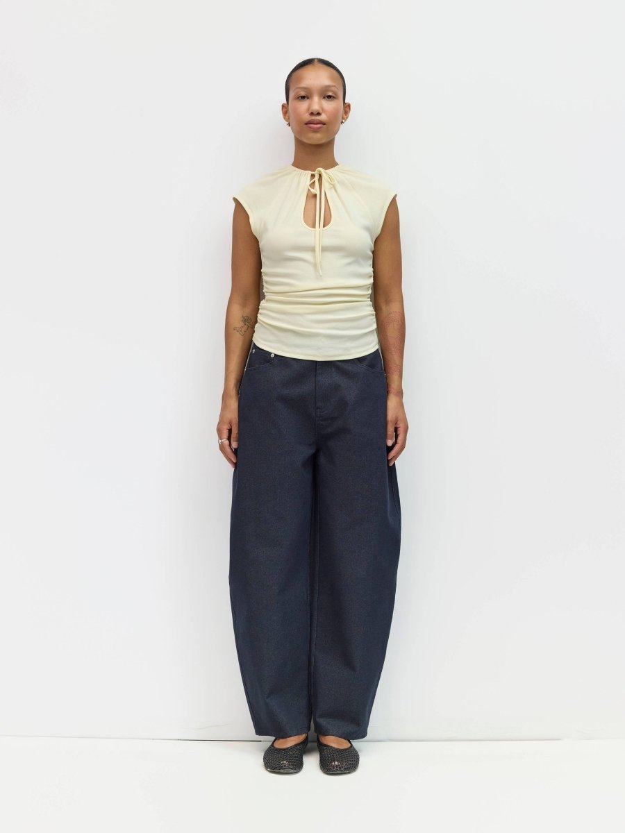 Jeans Barrel Lisa Bleu Mod Ref - Ex - voto