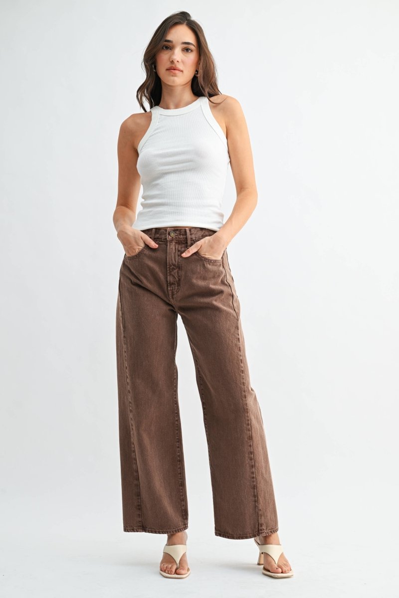 Jeans Barrel Twist Brun JBD - Ex-voto