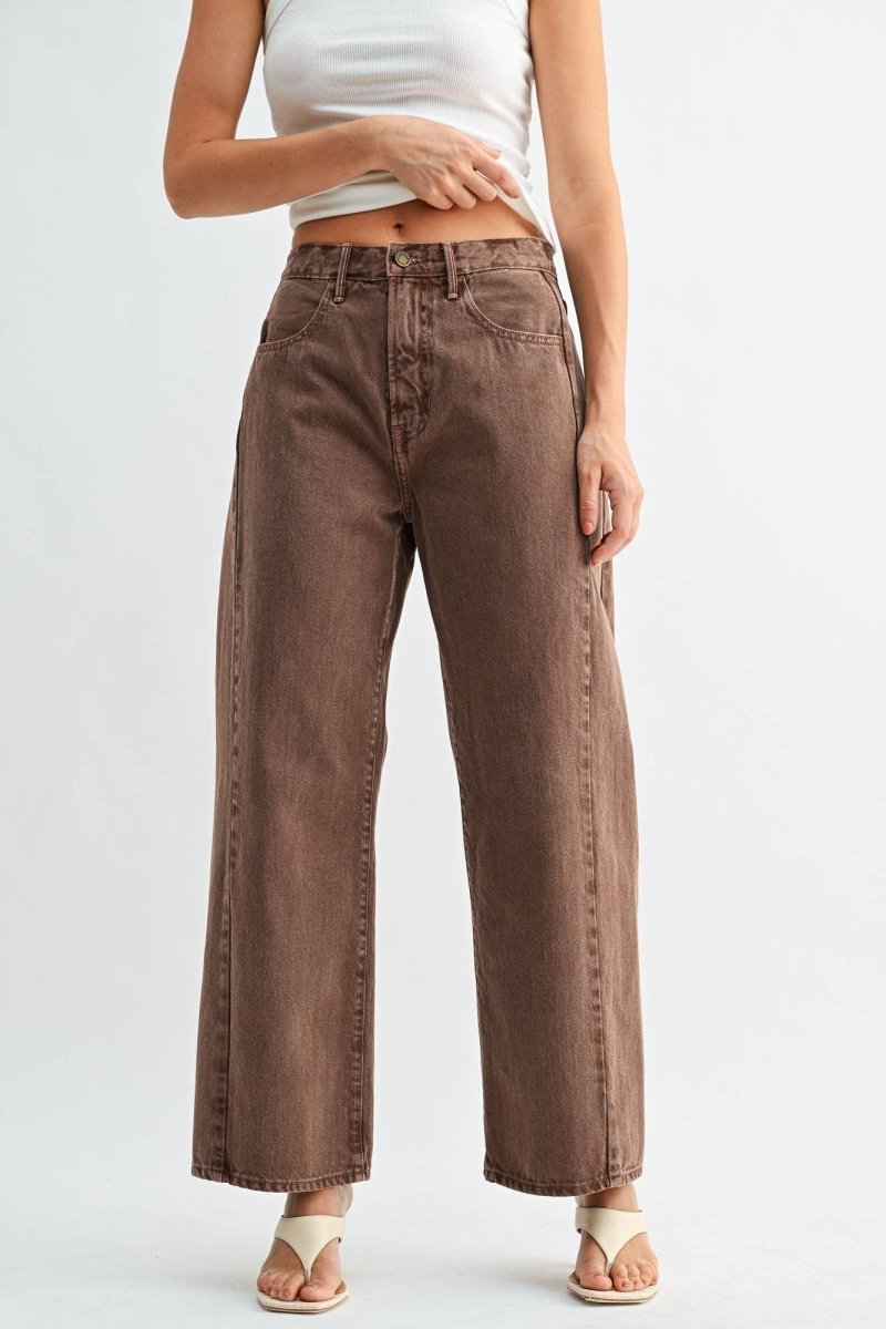 Jeans Barrel Twist Brun JBD - Ex-voto