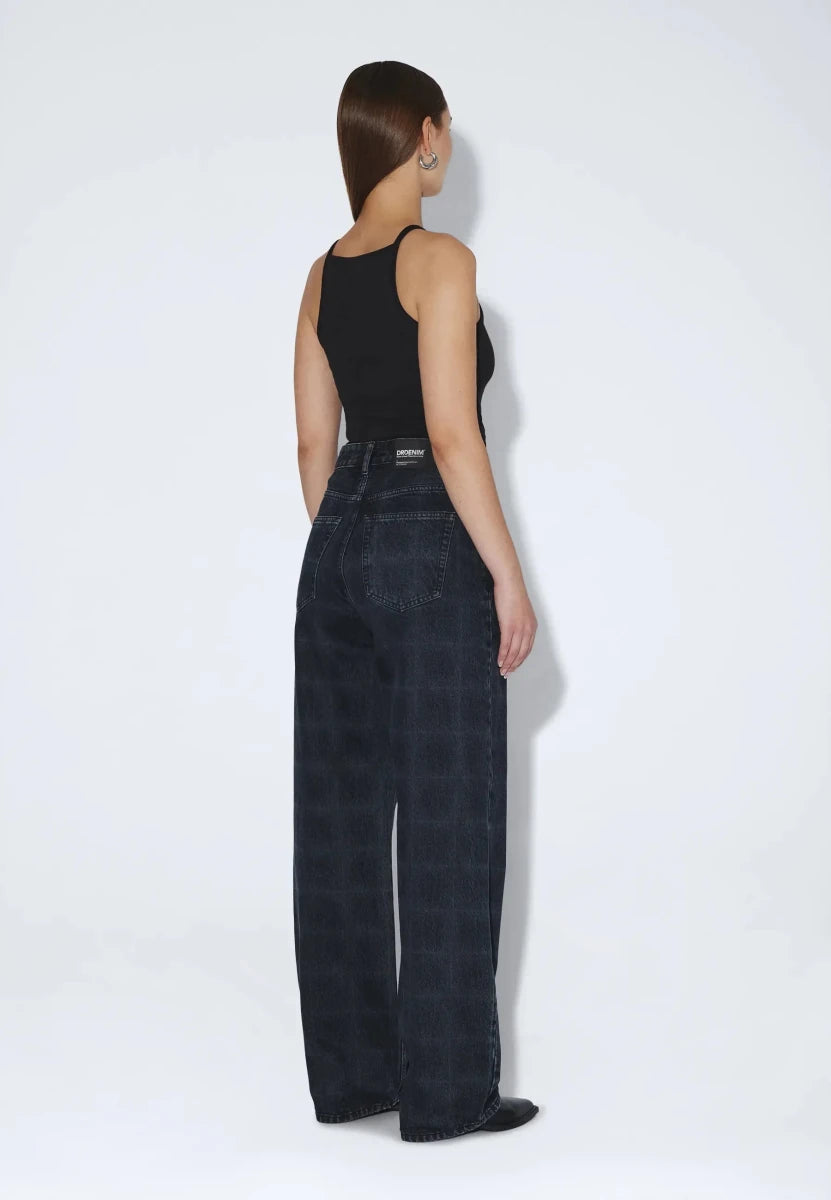 Jeans Donna Dr Denim Stream Check Overdye - Ex-voto