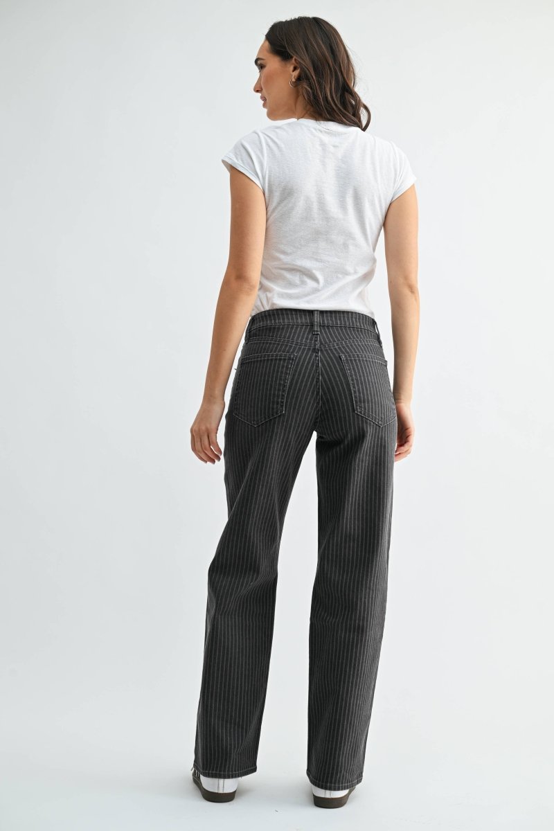 Jeans Droit Rayures Grises JBD - Ex-voto