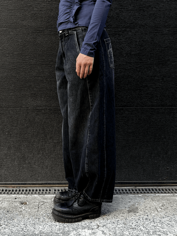 Jeans Erika Noir Damson Madder - Ex-voto